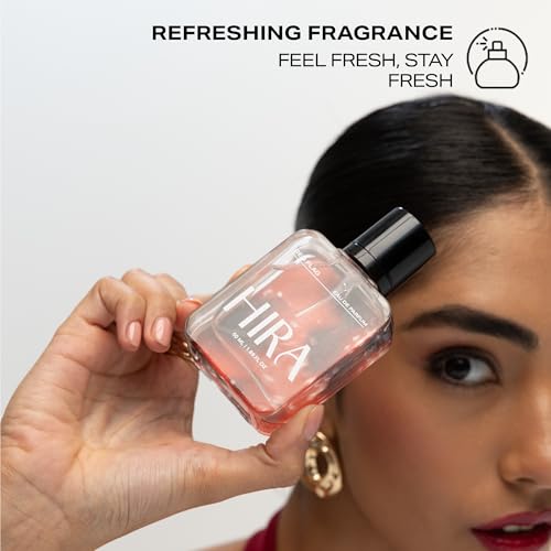 Image of HIRA Red Flag Concentrate for Women 5 ml Pocket Perfume Spray | 8 Hours Long-Lasting Eau de Parfum Luxury Premium Fragrance | Pocket-Friendly, Travel Size | Sweet Tuberose & Floral Patchouli Scent | Great For Everyday Use