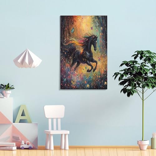 Peintures sur toile cheval pour rompre la monotonie des murs de chambre