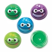 Baker Ross FE352 Frog Jumping Mini Pop Up Toy - Pack of 12, Popping Game For Kids Party Bag Favours, Small Gifts for Children or Pocket Money Toys