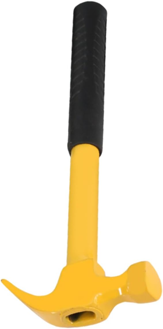 OUNONA Integrated Claw Hammer 0.8 Lb Steel Handle Carpenter Nailing Tool with Nail Holder Non-slip Claw Hammer for Woodworking and Home Repair