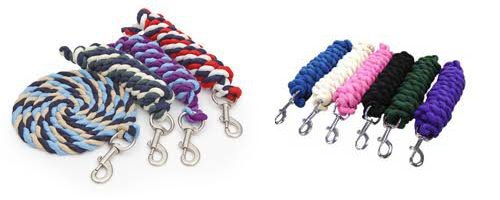 cotton lead rope - black/blue