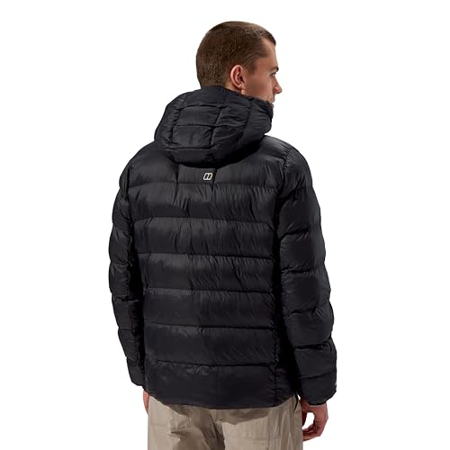 Berghaus Men's Ewden Insulated Extra Warmth Big Baffle Winter Padded Jacket | Hydroloft Insulation | Adjustable Insulated Jacket, Black/Black, S - Image 5