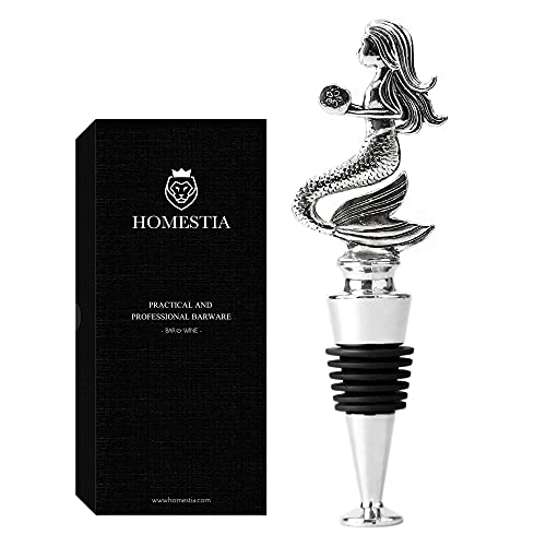 19. Homestia Mermaid Wine Bottle Stopper