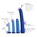 plusOne Vaginal Dilator 4 Piece Set, 10 Vibrations with Optional Heat Setting, Made of Body-Safe Silicone, Waterproof, USB Rechargeable
