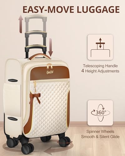 TagerTrek 20-Inch Suitcase with Cubes