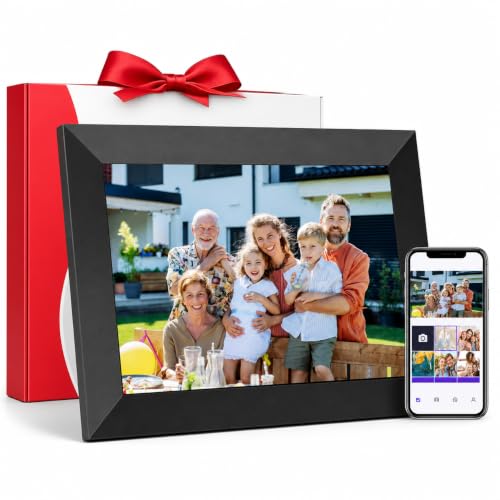 Digital Picture Frame 10.1 WiFi IPS Touch Screen Digital Photo Frame Gift 32GB Memory Instant App Sharing HD Touchscreen for Parents&Grandparents