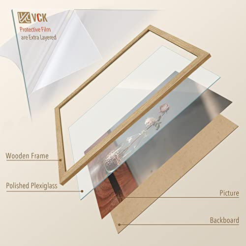 Vck 18X24 Poster Frame Set Of 3 - Oak, Natural Solid Wood Picture Frames, Wall Hanging #TOP4