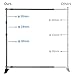 ShowMaven Backdrop Stand, Heavy Duty Banner Stand Adjustable Trade Show Display Stand Step and Repeat Stand for Parties and Photography (10 x 8ft)