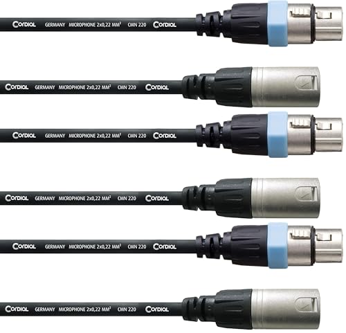 Câble micro XLR 50 cm haute fidélité Cordial Cables Essentials Rean