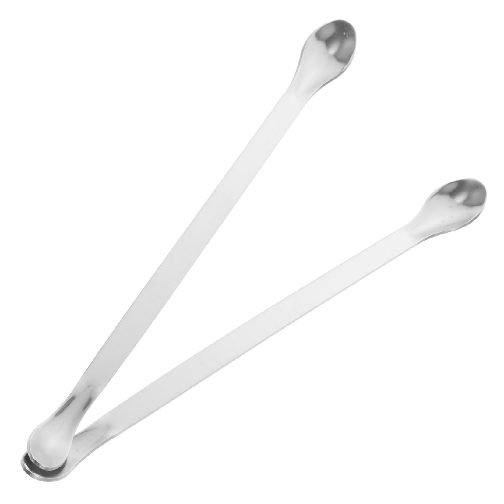 KICHOUSE 6 Pcs Stainless Steel Weighing Spoon Micro Sampling Scoop Laboratory Sampling Tools Spoon Spatula Micro Spoon Scoop Reagent Scoop Spatula Lab Spoon Mixing Spoon Silver