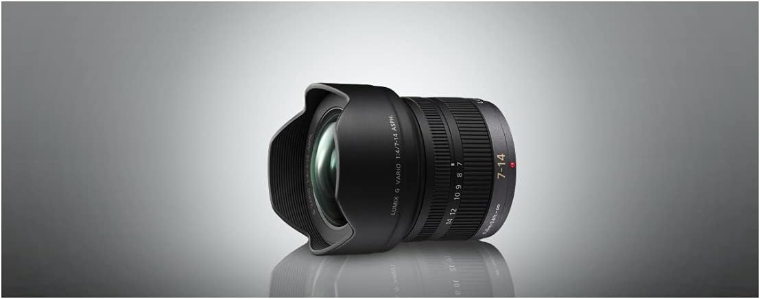 PANASONIC LUMIX G VARIO LENS, 7-14MM, F4.0 ASPH., MIRRORLESS MICRO FOUR THIRDS, H-F007014 (USA BLACK) (Renewed)