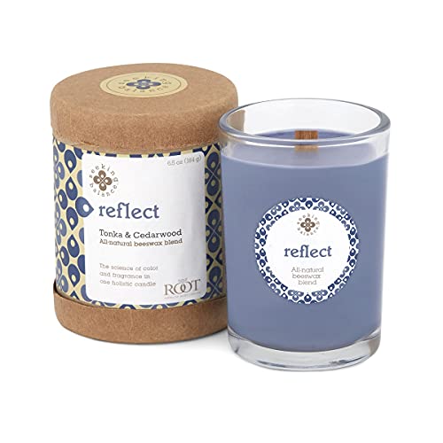 Root Candles Duftkerze mit Bienenenwachs-Mischung, 1 EA, Reflect - Tonka & Zedernholz Cover