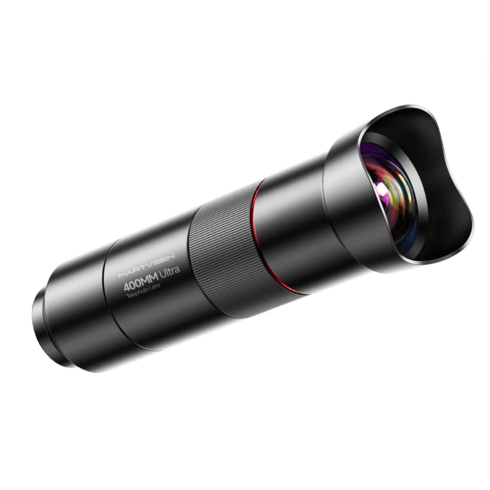 GetZget® martvsen 17mm 25X Telephoto Lens for Smartphones | 400mm HD Optical Zoom Camera Lens Kit with Tripod, Universal Clip & Carry Case | Compatible with iPhone & Android (Black)-image-26