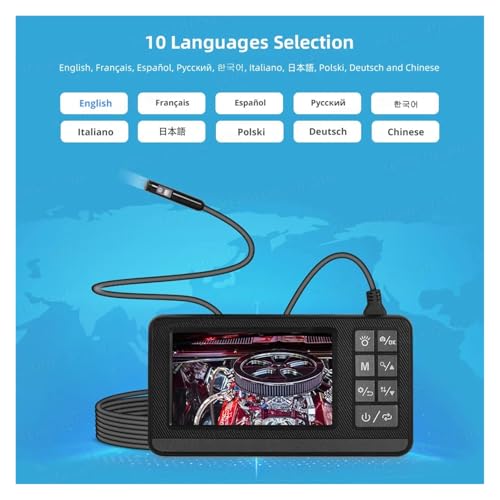 Cámara endoscópica industrial IP67 para revisar cilindros de coche y tuberías sin desmontar 3