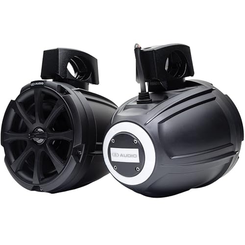 Image of DD Audio MC-106B 6.5 inch Marine Boat UTV RGB LED's Tower Speakers
