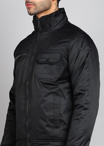 Image of Qube by Fort Collins Men's Classic Super Twill Jacket Stylish & Durable Casual Standard Length Winter Jacket for Men