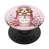 Photo Gallery cocker spaniel puppy pink flower bucket dog popsockets popgrip intercambiabile Photo Gallery cocker spaniel puppy pink flower bucket dog popsockets popgrip intercambiabile