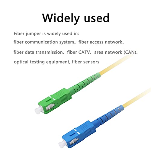 Fiber Optic Patch Cable Sc To Sc Leihong Sc/Upc-Sc/Apc-Sm Singlemode Simplex Fiber Optic Jumper Optical Patch Cord 2M-2 Pack #TOP3