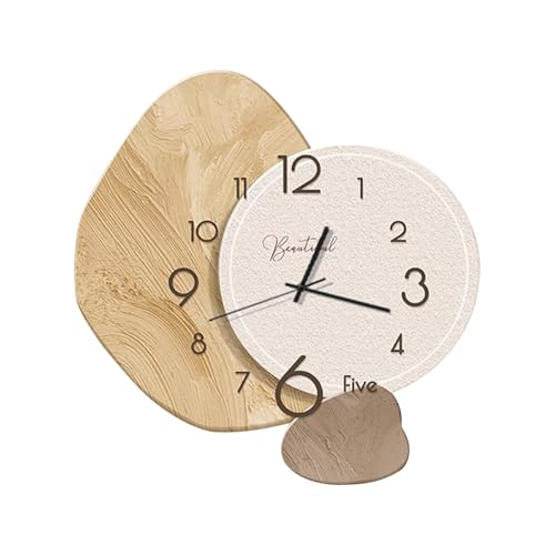 Ergocar Reloj De Pared, Reloj De Pared Silencioso Creativo, Moderno Reloj De Pared De Porcelana Cristalina De Estilo Nórdico, Decoración De Batería para Escuela, Sala De Estar, Cocina, Oficina