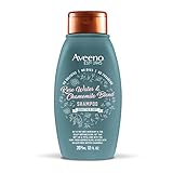 Aveeno Rose Water & Chamomile Blend Sulfate-Free Shampoo with Colloidal Oat for Dry & Sensitive Scalp, Gentle Cleansing Shampoo for Fine, Fragile Hair, Paraben & Dye-Free, 12 Fl Oz