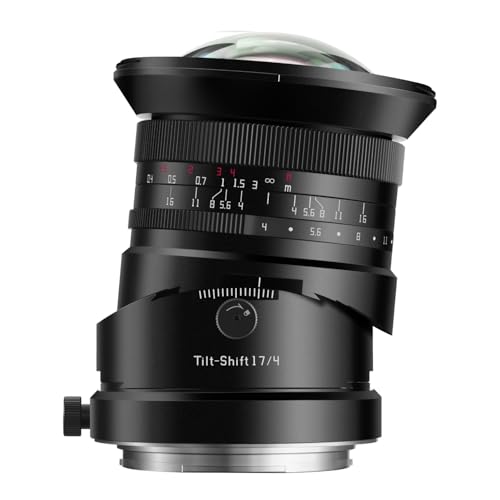 TTARTISAN Tilt-Shift 17mm F4 Obiettivo per fotocamere con attacco GFX, obiettivo ultragrandangolare con messa a fuoco manuale, decentramento di ±8 mm,apertura a 10 lamelle