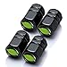 Goshion 4 Pcs Metal Car Wheel Tire Valve Stem Caps for Ford Mustang Car Model Series Styling Decoration Accessories