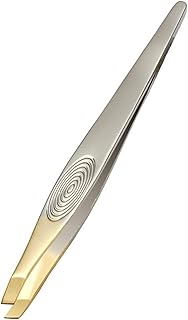 TEEMAD Tweezers Face Hair Removal Tools Eyebrow Tweezer Stainless Steel Beauty Clip Slant Tip Flat Tip Eyebrow Tweezer Clip for Eyebrow Trimming (Color : A)