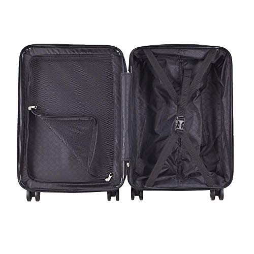 Mala de Bordo Executiva para Notebook para Viagem Abs Roda Dupla Giro 360 Cadeado Tsa Swissland Azul