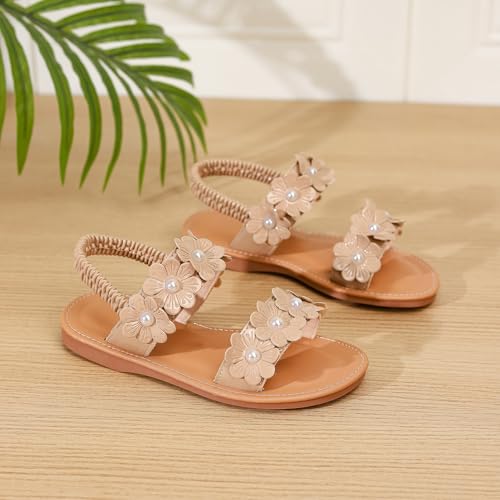 Image of Toddler Girls Sandals Summer Flats Dress Shoes for Baby Little Kids Girl