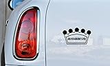 Bigbang Crown Version 1 Car Vinyl Sticker Decal Bumper Sticker for Auto Cars Trucks Windshield Custom Walls Windows Ipad MacBook Laptop Home and More (Black)