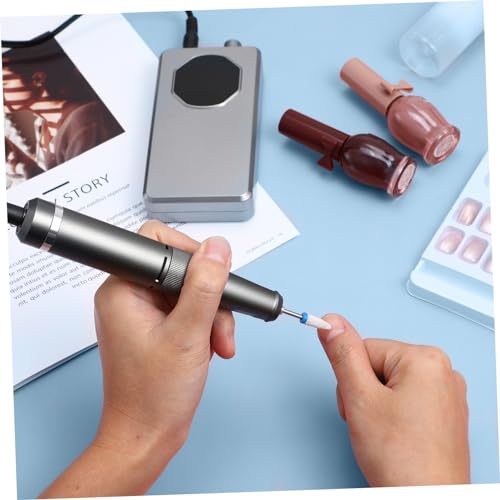 Beaupretty 1 Conjunto Kit De Manicure Lixas De Unhas Brocas De Unhas Kit Eletrônico Kits Kit De Broc