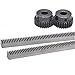 VNEDRJK CHENZHANMAOYI 2 Teile/los 1 Modul Hohe Präzisionsgetriebegestell 10x10x500mm + 2 stücke 1m 17teeth 15teeth Ritzel 45 Stahlgetriebe 1MOD (Color : 17 Teeth, Guide Length : 10mm Hole)