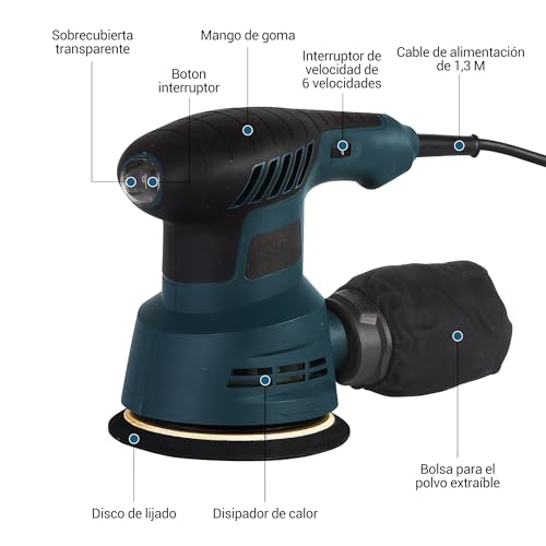 Mejores precios y opiniones de Lijadora circular - cinco favoritos. 10 Imagen adicional