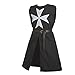 Blessume Knight Tunic Medieval Cosplay Costume with Maltese Cross, Black, One size