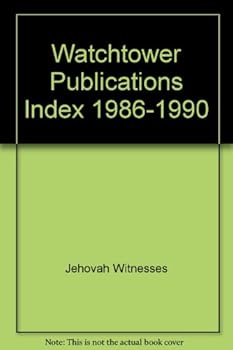 Hardcover Watchtower Publications Index 1986-1990 Book