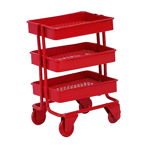 IMIKEYA Casa De Boneca Decoração Em Miniatura Carrinho De Rolamento Mini Brinquedos Para Crianças Ca