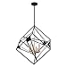 Eglo Lighting Eglo USA 204588A Six Light Pendant from Corrietes Collection 29.57 inches, 30", Matte Black
