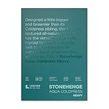 Stonehenge Aqua White Heavy Weight Block, 300lb, Coldpress, 10 x 14 Inches, 10 Sheets for Wet and...