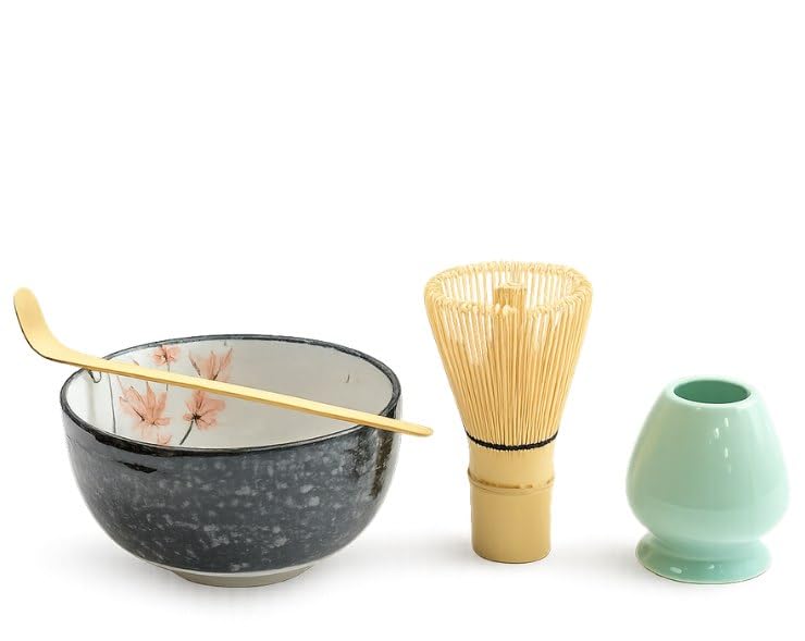 Japanisches Matcha Teeset 4 teilig »Ahornblatt«