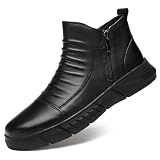 Glorixen Men's Italian High Top Casual Genuine Leather...