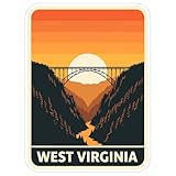 West Virginia State Sticker 4 Inch - Waterproof Vinyl Decal for Laptop Water Bottle Car Tumbler - Durable Aesthetic Long-Lasting Stickers for Adults ID44990