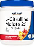 Nutricost L-Citrulline Malate 2:1 (300g) Fruit Punch - Workout Support, Muscle Performance, Nitric Oxide Booster - Fitness Supplement Powder, 75 Servings