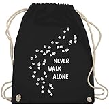 never walk alone beutel: Mit dem süßen Motiv ziehst du die Blicke auf dich