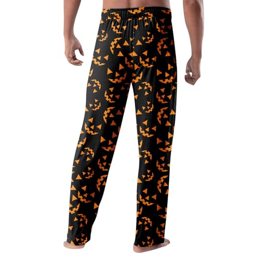 Halloween Pajama Pants Men's Sleepwear Lounge Pajama Bottoms Drawstring Sleep Pants3