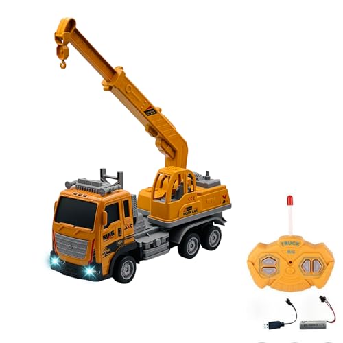 Uzaktan Kumandalı Şarjlı Full Fonksiyon Işıklı İnşaat Makineleri 27 Mhz 1:16 Ölçek (Vinç)