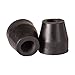 DMI Walker and Cane Tips with Metal Inserts, ? Inch, Black, 2 Count (Pack of 1)