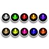 BOJACK 10 Colors 400 pcs 3mm LED Diode Lights Assored Kit Pack (Red/Ora/YEL/Gre/Blu Transparent DC 2V - 3.2V 20mA) Bright Lighting Bulb Lamps Electronics Components 3 mm Light Emitting Diodes Parts