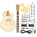 The FretWire Singlecut Style DIY Electric Guitar Kit - DIY Build Your Own Guitar, Guitar Setup Kit, DIY guitar Kit for Beginners and Professionals (P90 Mahogany)