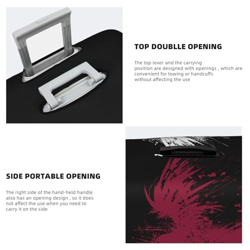 Travel Luggage Cover Qatar Qatari Flag Fashion Washable Baggage Suitcase Protector Fit For Luggage Small4