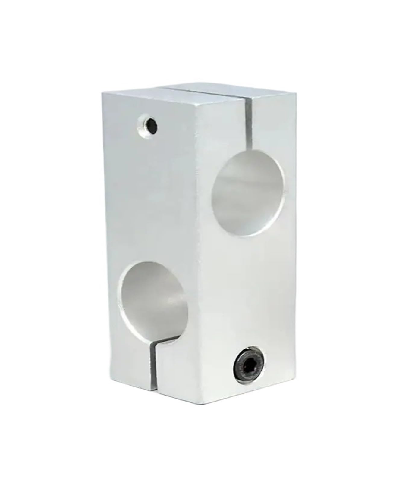 Weldric Same 10X10mm Vertical Fixed Diameter Fastening 1Pcs Optical Axis Pillar Fixing Clamp Aluminum Alloy Vertical Fixed Diameter Steel Pipe Bracket Same/Different(Same 10X10mm)